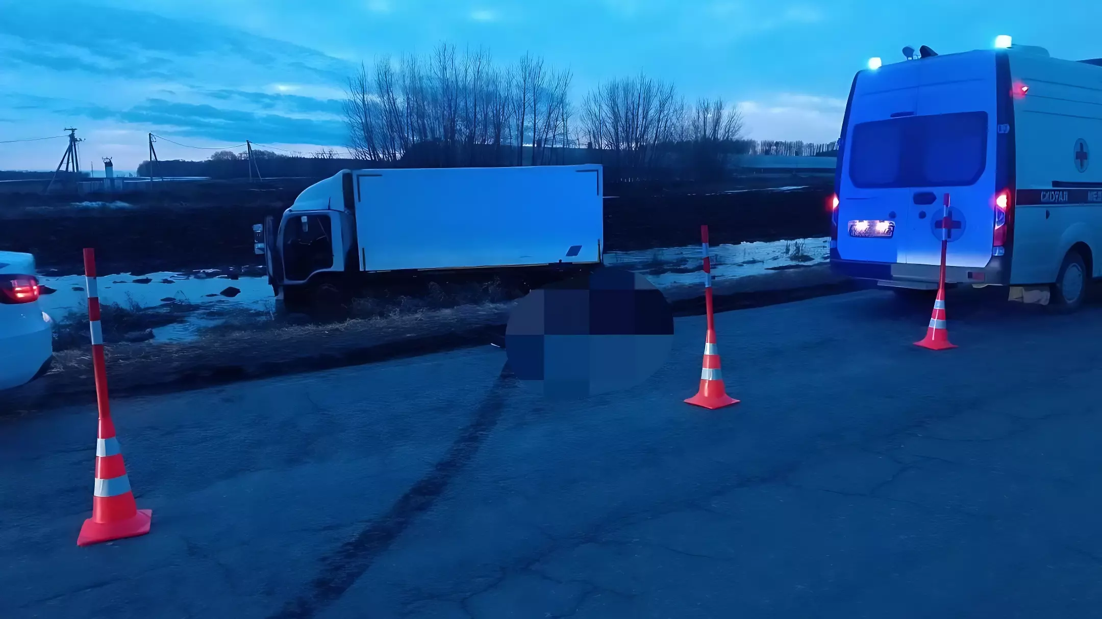 Водитель фургона умер за рулем в Тюменской области